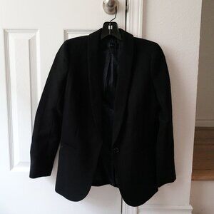 J.Crew women's black wool blend blazer - size 00